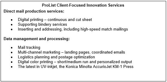 ProList Client Focused Innovation Services