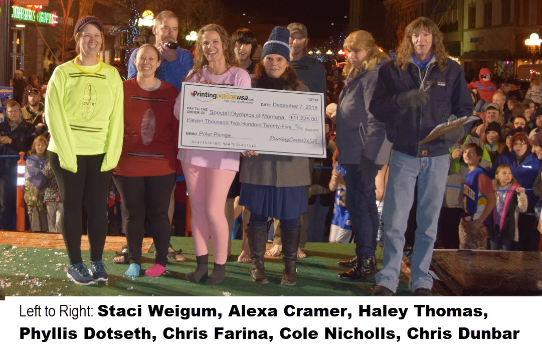 American Printer - PrintingCenterUSA Brings the Largest Donation Ever  Collected by a Company for the Great Falls Polar Plunge