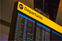 departures sign