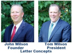 John Wilson and Tom Wilson Letters Concept