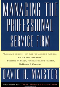 Managing The Professional Service Firm Book cover