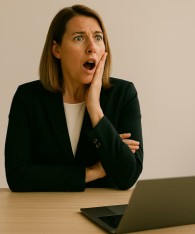 shocked expression